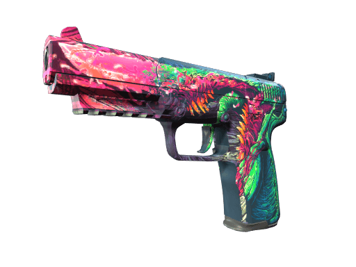 Five-SeveN | Hyper Beast (Battle-Scarred)