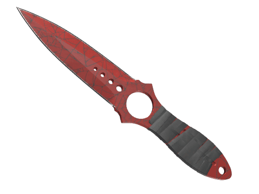 ★ Skeleton Knife | Crimson Web (Well-Worn)