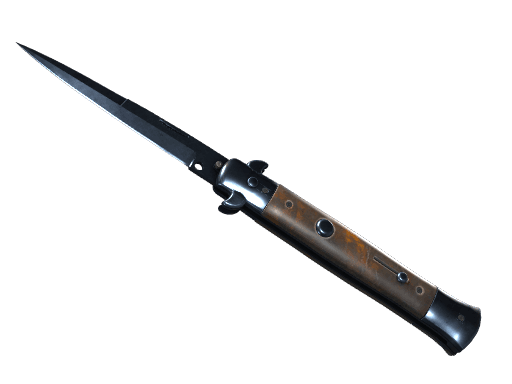 ★ Stiletto Knife | Blue Steel (Well-Worn)
