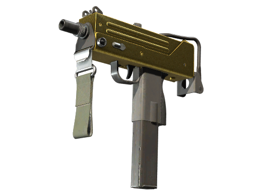 MAC-10 | Gold Brick (Battle-Scarred)